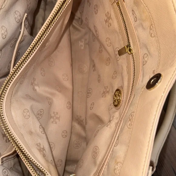 Tory Burch Beige Leather Tote - Picture 12 of 15